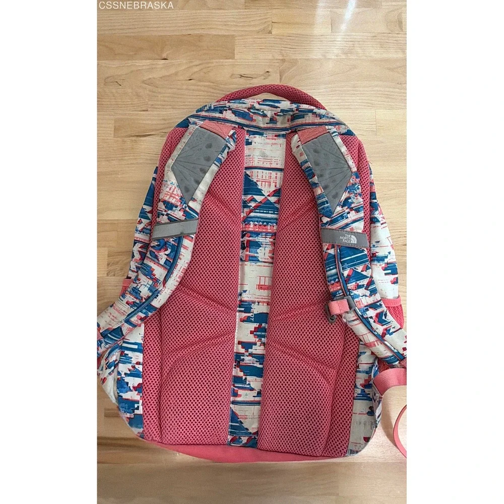 The‎ North Face Coral Pink Geometric Jester Backpack Laptop Daypack